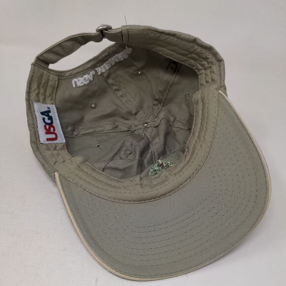 US Open 2013 Merion Slideback Hat Tan One Size Embroidered USGA Member - Picture 6 of 7